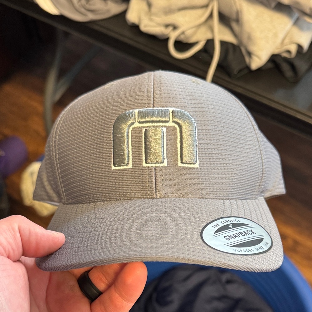 Travis Mathew Gray Snapback Hat